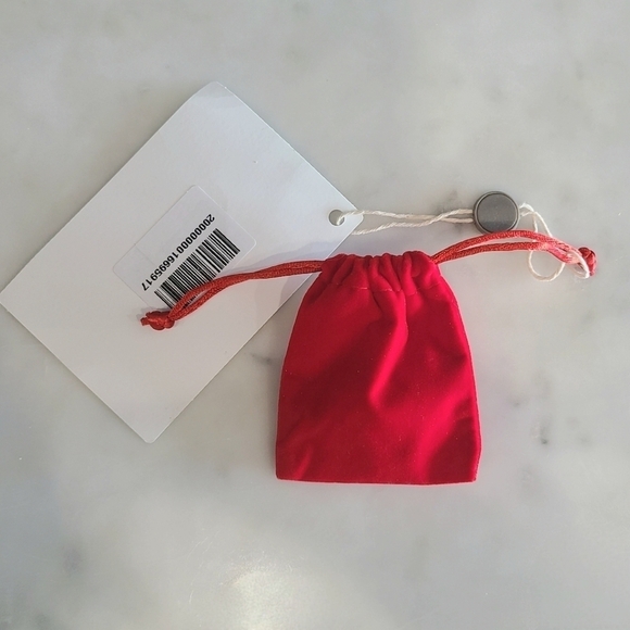 Bounkit Magaly Hoop Earrings, Amethyst | Garnet | Goldtone, NWT - Picture 6 of 15